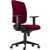 Sedia Ergonomica PIERO, in Tessuto color Bordeaux