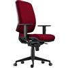 Sedia Ergonomica OLIVER, in Tessuto color Bordeaux