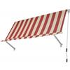 Huspert Tenda da sole a caduta con bracci 250x250 cm senza cassonetto beige/bordeaux