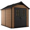 Keter casetta da giardino in resina nero e marrone Newton Woodshield 759