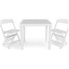 Ipae Progarden Set da giardino Poker Ipae Progarden 2 sedie pieghevoli con tavolo 80x72x70H cm