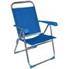 Huspert Sdraio da mare blu con supporto 58x60x36-95 cm