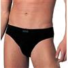 NOTTINGHAM 3 Slip Uomo SGAMBATO in Cotone Fianco Basso Nero - 5-l