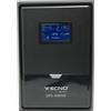 RVT-TECNO Gruppo UPS 3000VA 4 Batterie 12V 9A Display LCD 4 Prese schuko AUTO Restart