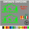 Kit 2 Adesivi 4x4 off Road Montagna Decal Fuoristrada Universale auto cod.1681