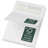 Foglietti adesivi in carta riciclata 50 x 75 mm Sticky-Mate® personalizzate o neutre