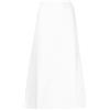 CHANEL Pre-Owned - Gonna svasata denim con logo CC - Donna - Denim - 36 - Bianco