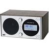 Majestic WR 162 DAB - Radio Vintage RDS FM/DAB/DAB+, display LCD, Ingresso AUX-IN, sveglia con due allarmi e tre suonerie, Marrone e Silver