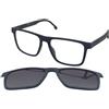 Carrera CA8061/CS 4NZ/WJ | Occhiali da Vista con Clip da Sole | Prova Online | Unisex | Plastica | Quadrati | Blu | Adrialenti