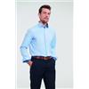 Russell Abbigliamento personalizzate. Camicia button down uomo personalizzata Russell Herringbone - Russell personalizzate o neutre
