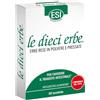 ESI - Le Dieci Erbe, Integratore Alimentare Vegetale con Tarassaco, Lassativo Naturale Contro Stitichezza, Costipazione e Flatulenza, Regola il Transito Intestinale, Senza Glutine, Vegan, 40 Tavolette