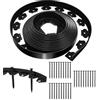 OTYMIOW Bordura per Aiuola Flessibile Nero 10m*5cm con 30 Chiodi di Fissaggio, Bordura per Giardino da Esterno Bordature da Giardino in Plastica Bordura in Rotolo per Aiuole Bordo per Giardino Prato