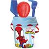 Smoby- Secchio con Accessori Spidey, Multicolore, CUBO, 7600862163