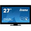 iiyama, ProLite T2736MSC-B1 68.6 cm, 27 Pollici, AMVA LED-Monitor Full-HD 10 Punkt Multitouch Capacitivo, VGA, HDMI, USB 3.0, Glare, Nero