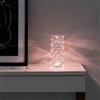 DEGHI Lampada LED da tavolo 9x21,5 h cm con effetto cristallo - Larissa