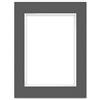 nielsen Conservation Passepartout 1,5 mm, formato esterno 30x40 cm per immagini DIN A4, grigio grafite con struttura