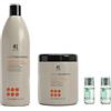 RR Set Shampoo PROFESSIONALE capelli e Maschera Capelli Ristrutturante con Macadamia e Collagene nutre e ammorbidisce, per capelli danneggiati e indisciplinati, + 2 fiale ristrutturanti OMAGGIO