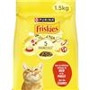 FRISKIES Manzo, Pollo e Verdure - 1,5 KG - Crocchette per gatti adulti