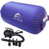 LUBAKED Air Rolle per Ginnastica, Air Roll Gonfiabile Air Barrel per Ginnastica Yoga con Pompa ad Aria Tumbling Tappetini Tappetino da Allenamento Materasso da Ginnastica Ruota Fitness