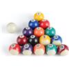 BOROCO Set di Palline da Biliardo,16 Pezzi Ecologiche Palla da Biliardo da 38mm,Spots & Stripes Palline da Biliardo da Tavolo in Resina,Mini Accessori da Billiard per Giochi di Feste in Casa