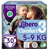 ESSITY Libero Comfort Pannolini per Bambini (5-9Kg) Taglia 3 Confezione da 30 Pannolini