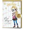 Harry Potter Luna Lovegood Greetings Card with Badge