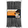 SWEED Fascette Fermacavi Nere da 300 mm (100 pezzi), Autobloccanti, di Alta Qualità, per Interni ed Esterni, Fascette Segnacavi, Fascette per Cablaggio, Stringicavo