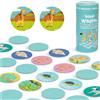 boppi Gioco di memoria per coppie/Gioco di abbinamento per bambini piccoli - Coinvolgente gioco educativo/Montessori di abbinamento memoria per bambini dai 3 anni in su - Fauna selvatica