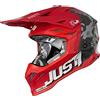 Just1 J39 Kinetic Casco motocross (Red/Black,XS (53/54))