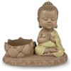 Zen Light Zen'Light Statue CH03 - Portacandele ispiratrice Zen, portafortuna, concentrazione positiva, portacandela antivento, altezza 11,5 cm