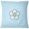Bona Basics, Federa decorativa per cuscino, decorazione per la casa, per divano, caffetteria, dimensioni: 60 x 60 cm, colore: blu chiaro