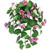 Flair Flower Fioritura sospesa viticcio, Appendere, Fiori di Seta, Balcone, terrazza, Piante Artificiali, Sintetica plastica, Bianco/Rosa, 34x30x26 cm