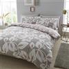 Catherine Lansfield Inga Leaf Blush - Copripiumino + federa per cuscino, 105 cm - 180 x 220 + 50 x 125