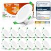 ALUSSO 12 Faretti LED da Incasso, 4W 310Lm Faretti da incasso ultra sottili Dimmerabile, Bianco Caldo 3000K Bianco Neutro 4000K Bianco Freddo 6500K Orientabili, Faretti da Bagno per Cucina, Soggiorno