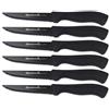 Quttin, 6 coltelli da bistecca neri, 11 cm