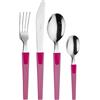 PINTINOX Pinti Inox - Servizio di Posate 24 Pezzi Colore: Lilla - Linea 2dames