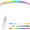 TOPBOS RGB Plafoniera LED Soffitto 30W,Dimmerabile Retroilluminazione RGB con Telecomando Luminosità Lampada 3000-6500K,Plafoniere Parete for Soggiorno Camera da Letto Cucina Bagno,Ø30CM