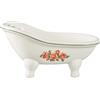 dodococa 1 pezzo 14,2 cm mini pantofola in ceramica Clawfoot vasca da bagno portasapone decortativo (stile 06)