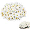 LWLWA Margherite Finte, 4 cm Diametro Margherita Artificiale, 200 Pezzis | Bianco Margherite Finte per Decorazioni DIY Seta, per Feste Matrimonio, Ufficio, Giardino, Casa