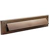 Merriway StormSeal BH05983 - Coperchio per cassetta delle lettere con patta per uso interno o esterno, 343 x 80 mm, colore: Marrone