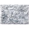 FANSU Cuscino per Cani Gatti, Cuccia Cane Interno Peluche Morbida e Soffice Cuccia Gatti Sfoderabile e Lavabile per Cani Taglia Grande e Media (XS-45X30CM,Tie-Dye Grigio)