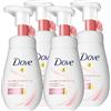 Dove 4x Dove Mousse Detergente Viso Idratante e Illuminante per Pelli Opache e Spente - 4 Flaconi da 160 ml