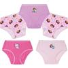 Gabby's Dollhouse Mutandine Bambina, Comodo Traspirante 100% Cotone Slip Ragazza (Rosa/Viola, 3-4 Anni)
