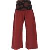 GURU SHOP Guru-Shop, Pantaloni Larghi di Marlene, Pantaloni Benessere, Pantaloni da Yoga, Pantaloni Boho con Fascia Larga in Vita, Cachi, Cotone, Dimensione Indumenti:XL (42), Pantaloni Lunghi