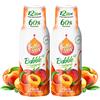 FruttaMax Sciroppo alla Pesca | Meno Zucchero | 60% Frutta Vera | Compatibile con Gasatori - 2 x 500ml