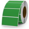 YIKIADA 500 unità di etichette autoadesive da 25 × 50 mm, in vinile, impermeabili, staccabili, rotolo per barattoli di marmellata, verde