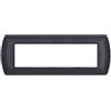 MAPAM PLACCA METALLO ART NERA 7 POSTI COMPATIBILE LIVING MAP-ART-7P-MAP8807-02