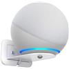 PlusAcc Supporto da parete per ECH0 4.Gen - Supporto senza perdita di rumore, gestione dei cavi integrata, accessori per Google Nest mini, camera da letto, soggiorno e cucina, bianco