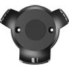 PlusAcc Supporto D 5° Gen - Supporto da parete salvaspazio con gestione dei cavi integrata per cucina, soggiorno e camera da letto per Google (Nero)