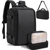 HOMIEE Zaino Uomo Zaino Porta PC 3 in 1 Zaini da Viaggio Estendibile Antifurto Zainetto Laptop 15.6 Pollici Impermeabile Zaini Borse Uomo Lavoro Valigia Bagaglio a Mano Tracolla Borsa